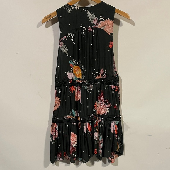 Free people Floral Black Sleeveless Dress - Picture 3 of 4
